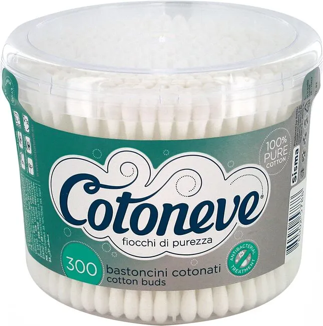 Cotton buds "Cotoneve Sisma" 300 pcs