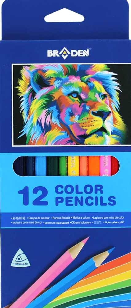 Color pencils "Braden" 12 pcs
