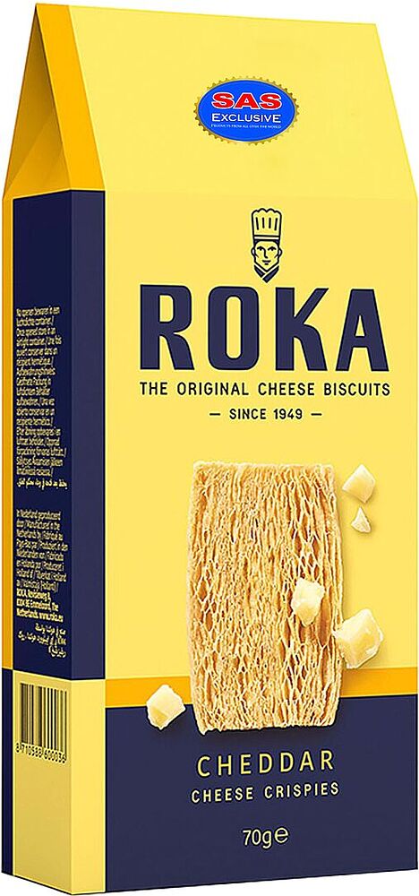 Crackers "Roka Cheddar" 70g Cheese
