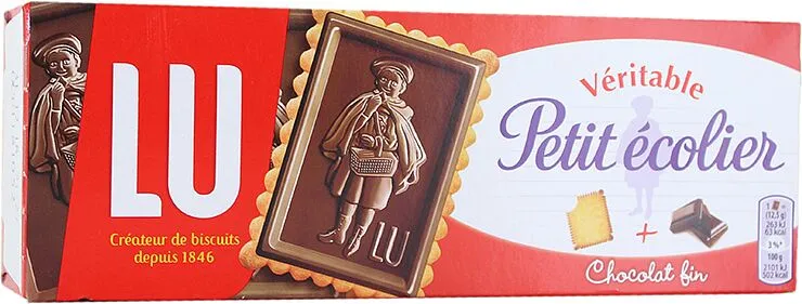 Cookies with chocolate "LU Petit Ecolier" 150g 