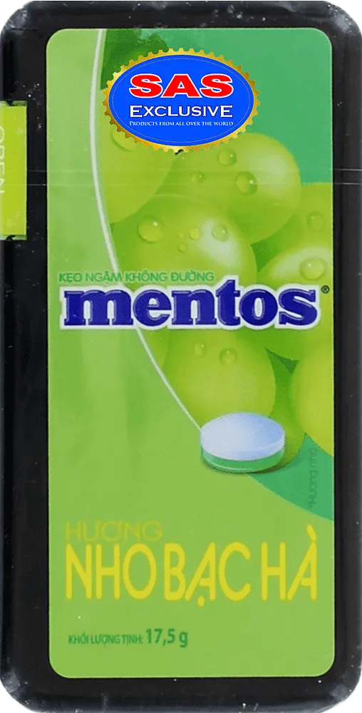 Grape-flavored candy "Mentos" 17.5g