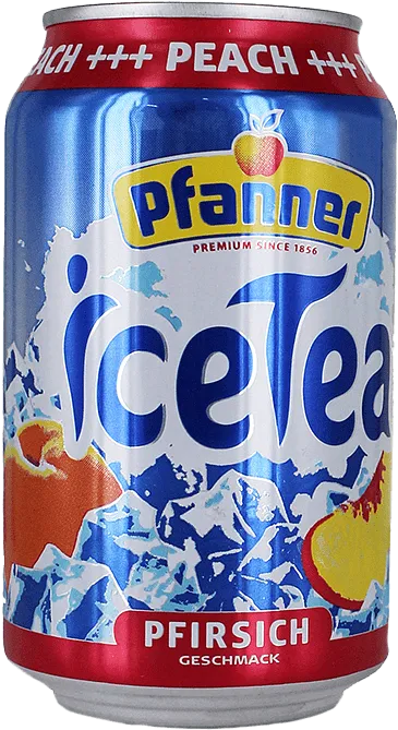 Peach flavored ice tea "Pfanner" 0.33l 