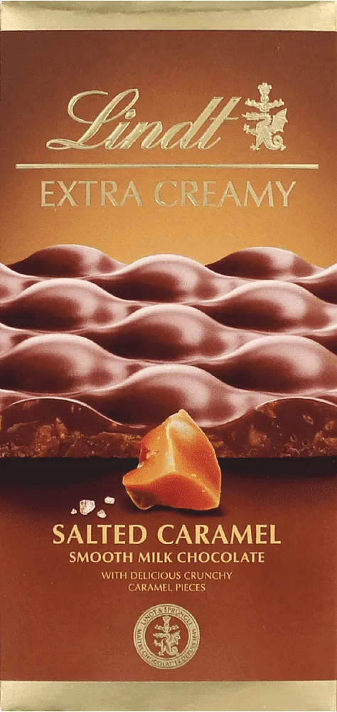 Շոկոլադե սալիկ կարամելով «Lindt Extra Creamy» 80գ
