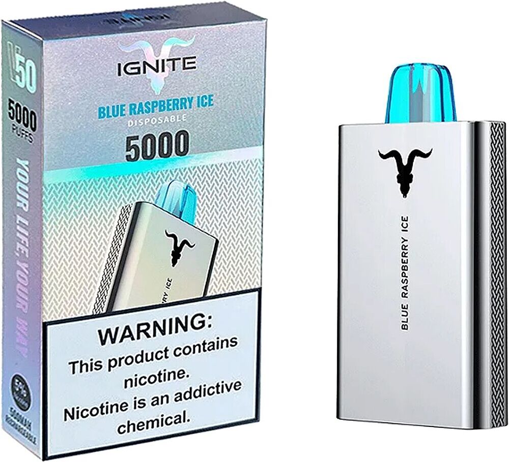 Electric pods "Mood" 5000 puffs, Blue razz ice
