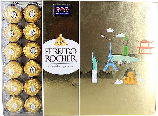 Շոկոլադե կոնֆետների հավաքածու «Ferrero Rocher The Golden Experience» 600g