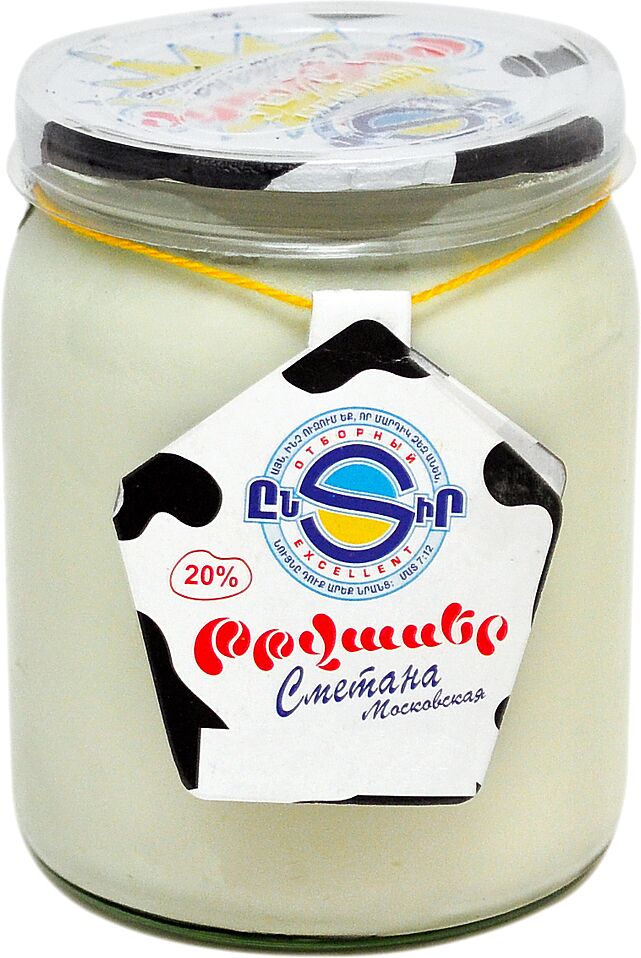 Sour -cream "Moscow" 440g, richness 20%