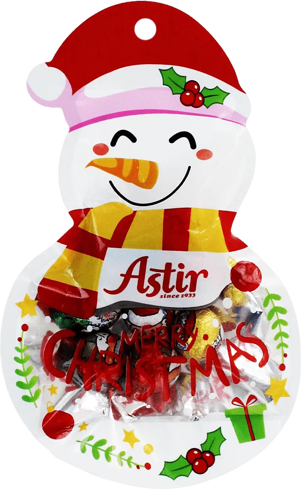 Chocolate candies "Astir Merry Christmas" 50g
