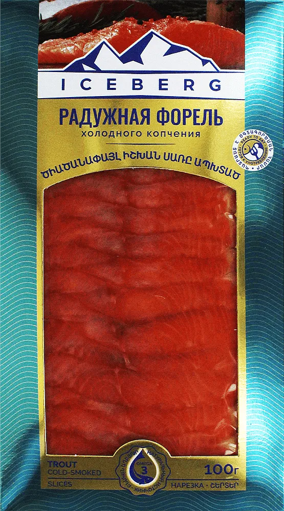 Smoked trout "Iceberg" 100g
