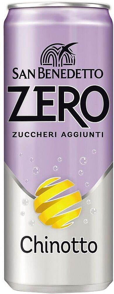 Refreshing carbonated drink "San Benedetto Zero" 0.33l Citrus