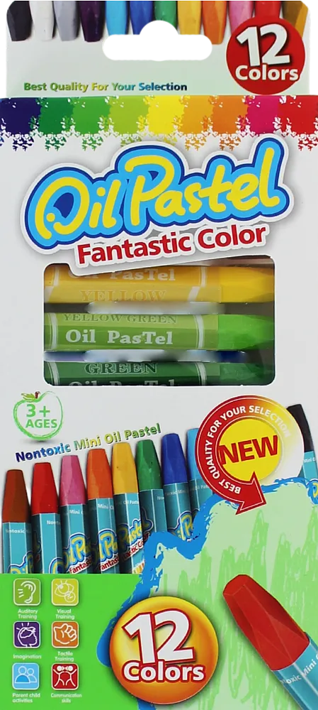 Colour oil pastels "Oil Paste" 12 pcs
