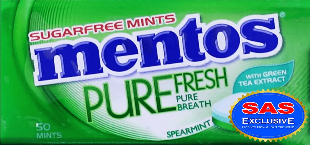 Spearmint flavored breath-freshening candy "Mentos" 35g

