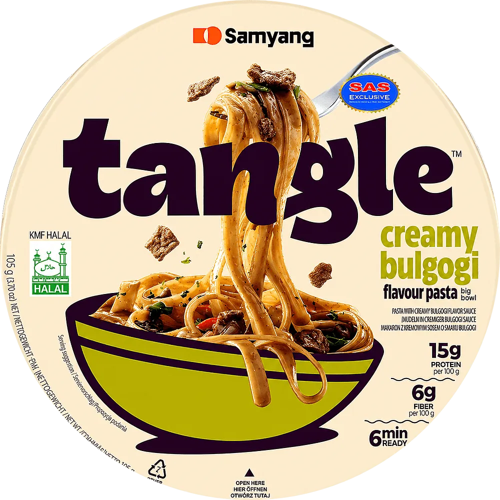Noodles with creamy bulgogi sauce "Samyang Tangle Creamy Bulgogi" 105g
