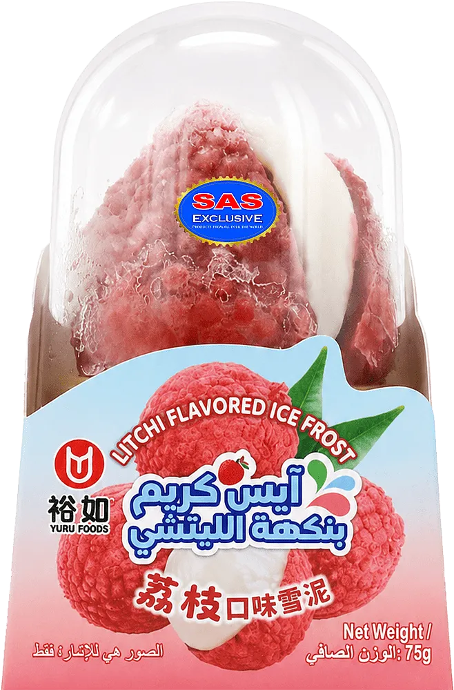 Lychee ice cream "Yuru Foods Litchi" 75g
