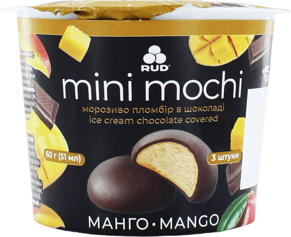 Mango mochi ice cream "Rud Mini Mochi" 3*20g
