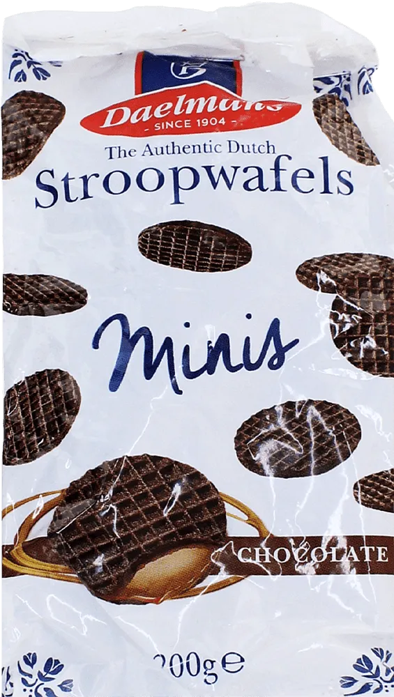 Wafers with chocolate filling "Daelmans Minis Chocolate" 200g
