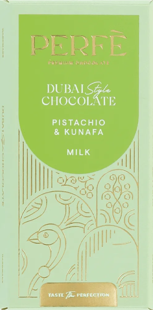 Chocolate bar with pistachios & kunafa "Perfe Dubai Chocolate" 200g±3%
