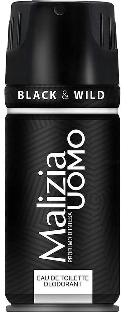 Perfumed deodorant ''Malizia Black & Wild'' 150ml

