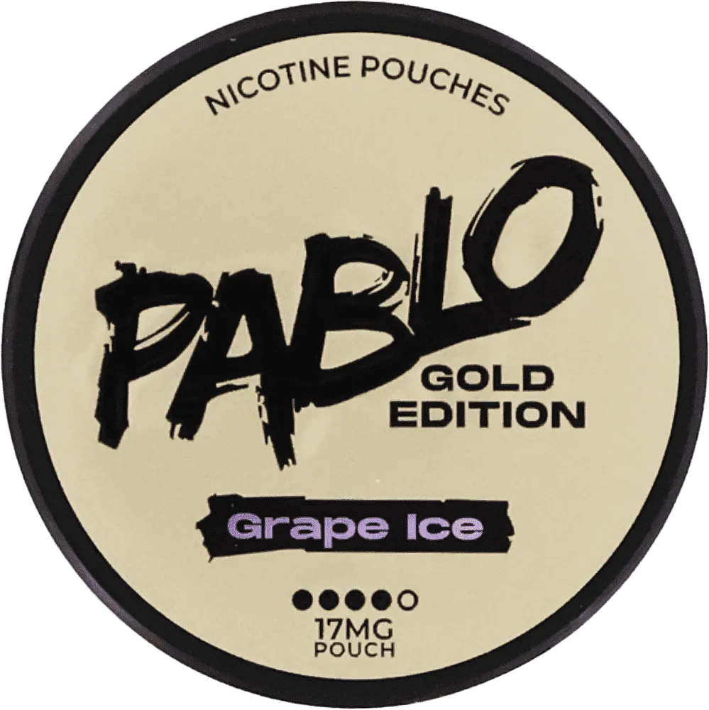 Nicotine grape flavored pouches "Pablo Gold Edition Grape Ice" 17mg
