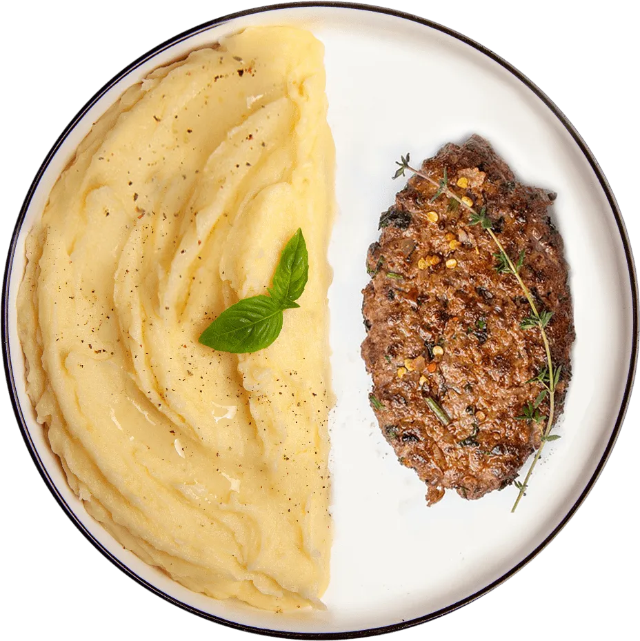 Combo 4 mashed potatoes + homemade cutlet
