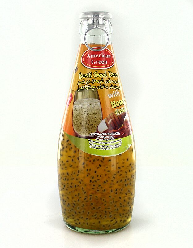 Juice "American Green" 290ml Honey & basil seeds