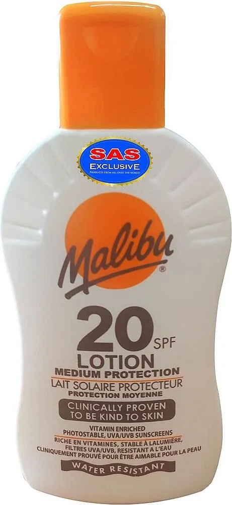 Արևապաշտպան լոսյոն «Malibu 20 SPF» 200մլ
