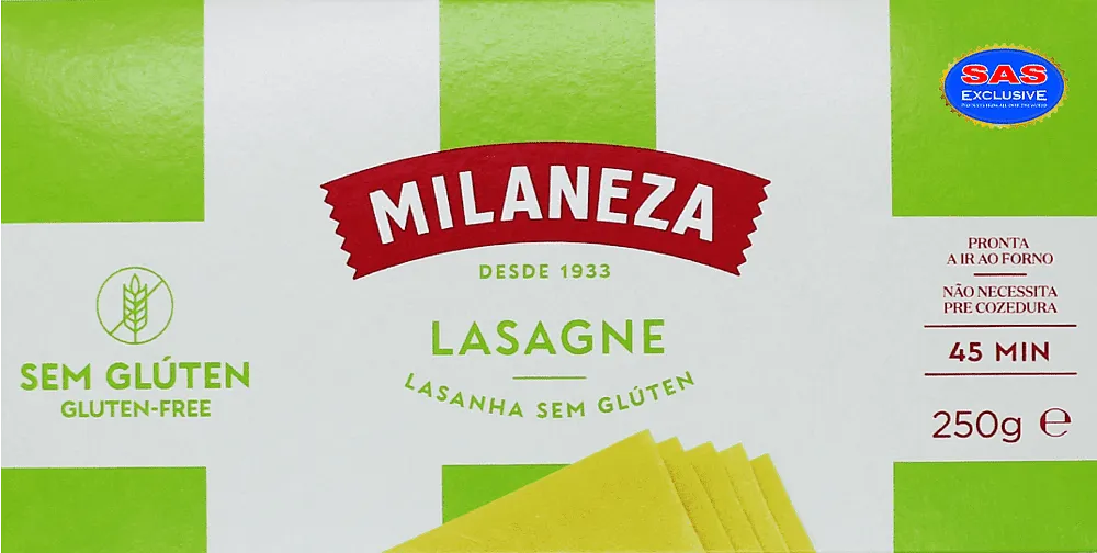Corn and rice lasagne "Milaneza" 250g
