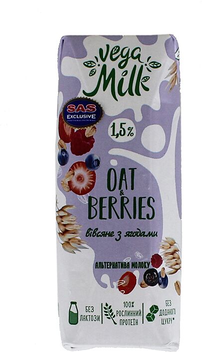 Oat drink "Vega Milk" 250ml Berries