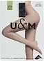 Tights "U&M 20 Den XXL" Nero
