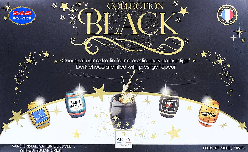 Набор шоколадных конфет "Abtey Black" 200г