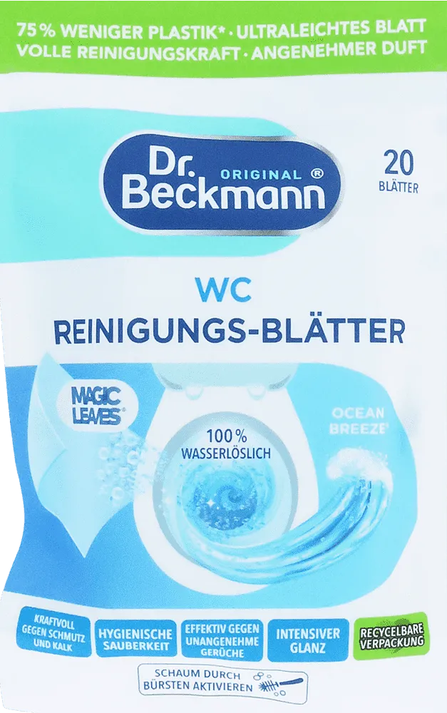 Զուգարանակոնքը մաքրող անձեռոցիկներ «Dr. Bechmann Original Ocean Breeze» 20 հատ
