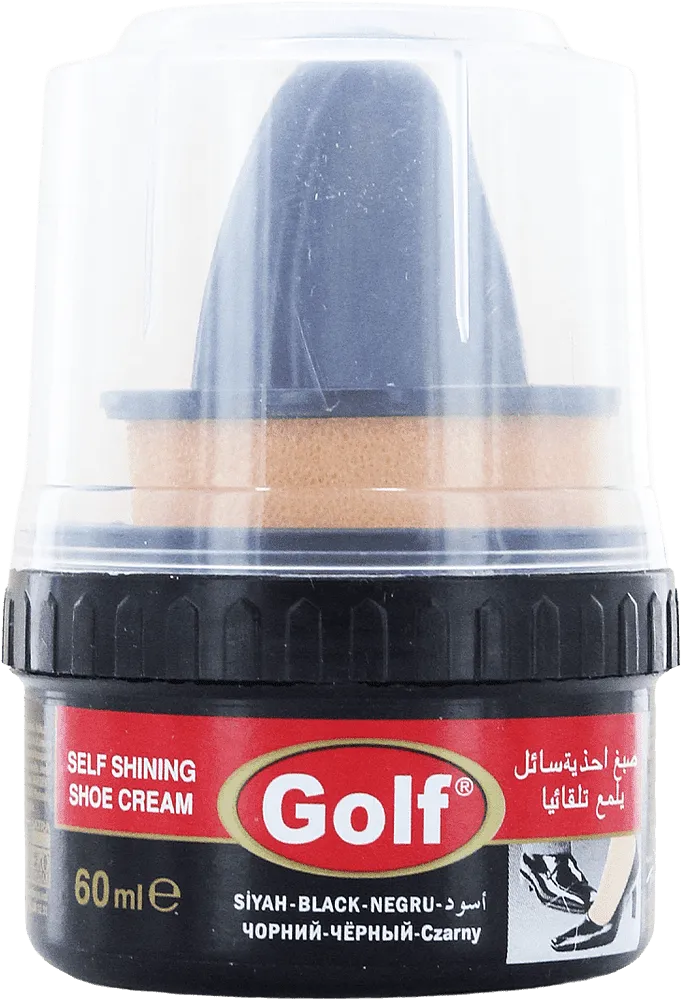 Black shoe cream "Golf" 60ml
