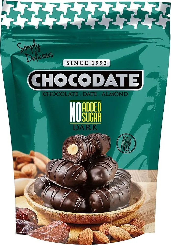 Date in chocolate "Chocodate Dark" 250g
