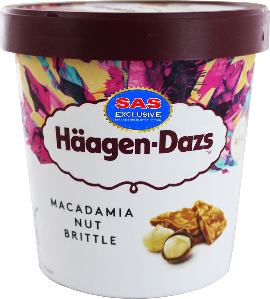 Պաղպաղակ ընկուզային «Häagen-Dazs Macadamia Nut Brittle» 400գ