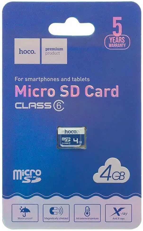 Հիշողության քարտ «Hoco Micro SD 4Gb Class 10»
