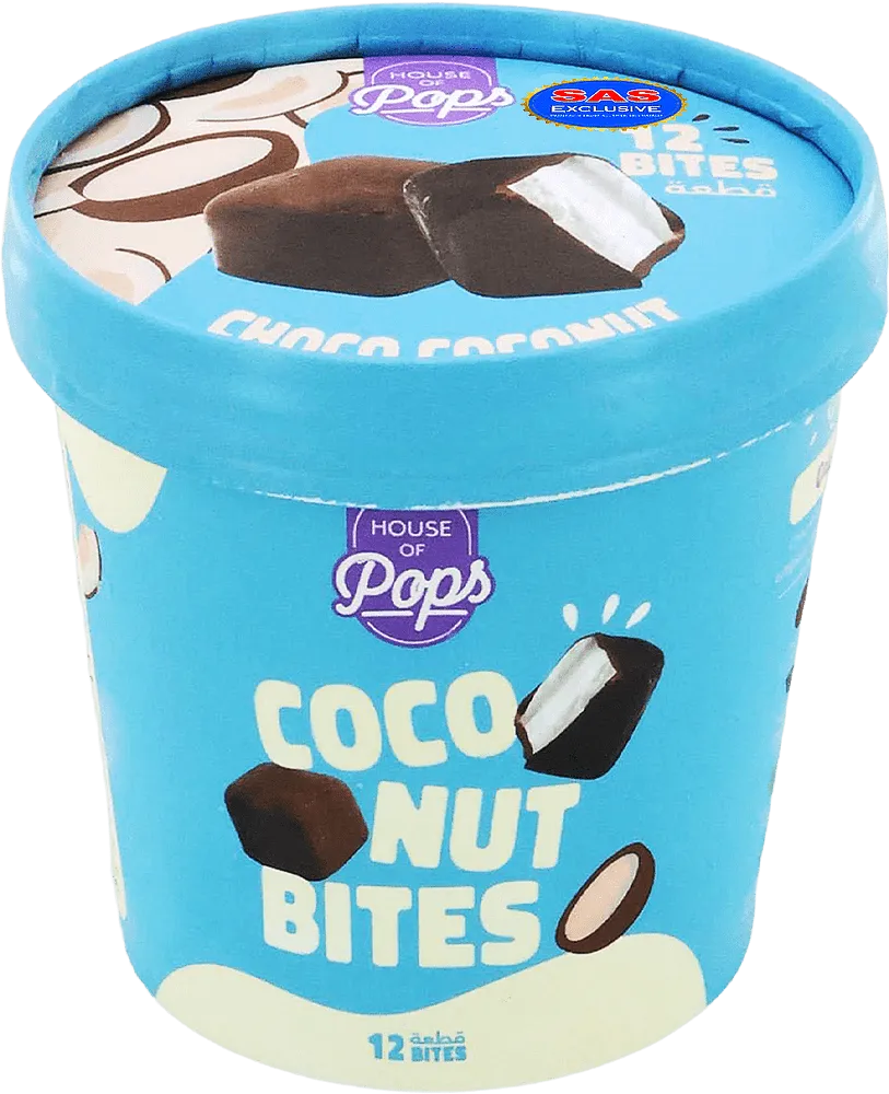 Կոկոս շոկոլադապատ «House Of Pops Coconut Bites» 138գ