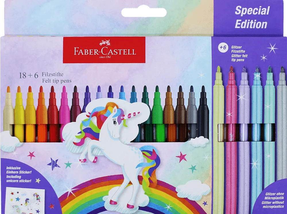 Colour felt-tip pen "Faber-Castell" 24 pcs
