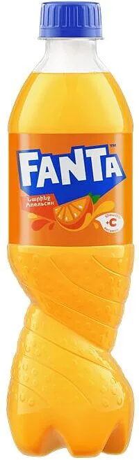 Refreshing carbonated drink "Fanta Orange" 0.5l Orange
