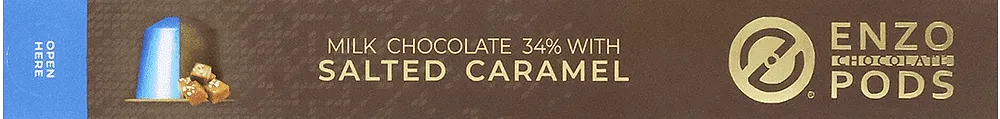 Chocolate capsules "Enzo Pods Salted Caramel" 70g ± 3.5g
