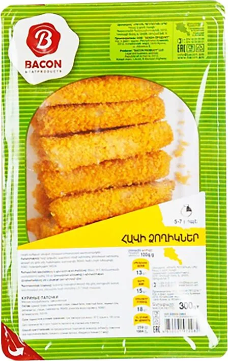 Chicken sticks "Bacon" 300g
