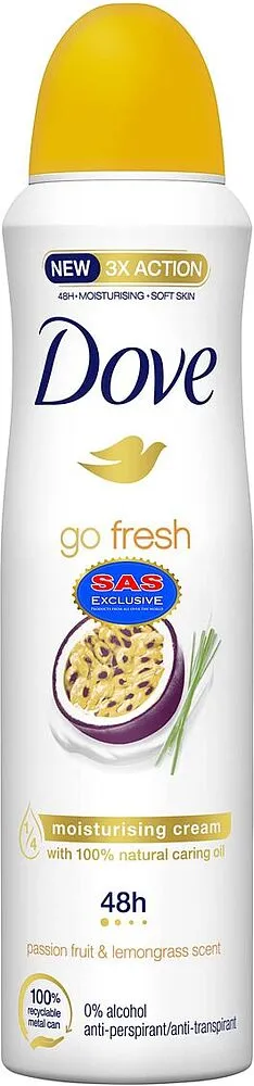 Antiperspirant - deodorant "Dove Go Fresh" 150ml
