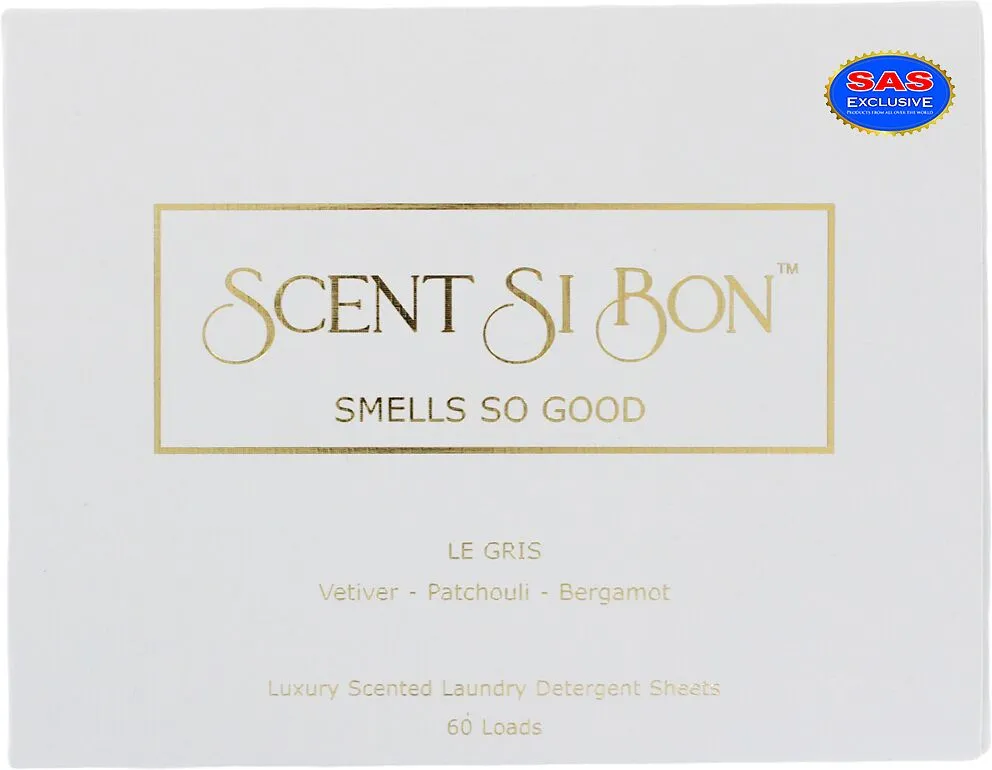 Washing powder sheets "Scent Si Bon Le Gris" 60pcs
