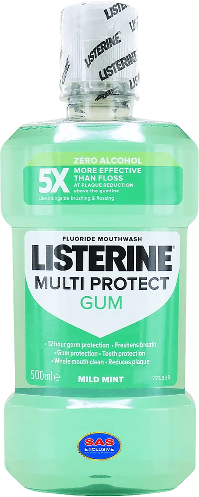 Ополаскиватель для полости рта "Listerine Multi Protect Gum" 500мл