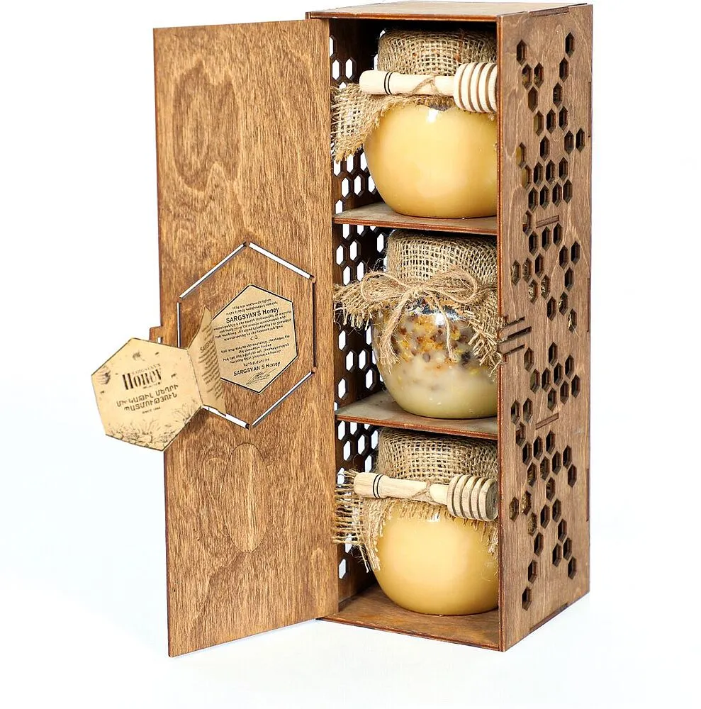 Collection of natural honey "Sargsyan's " 600g+500g+600g
