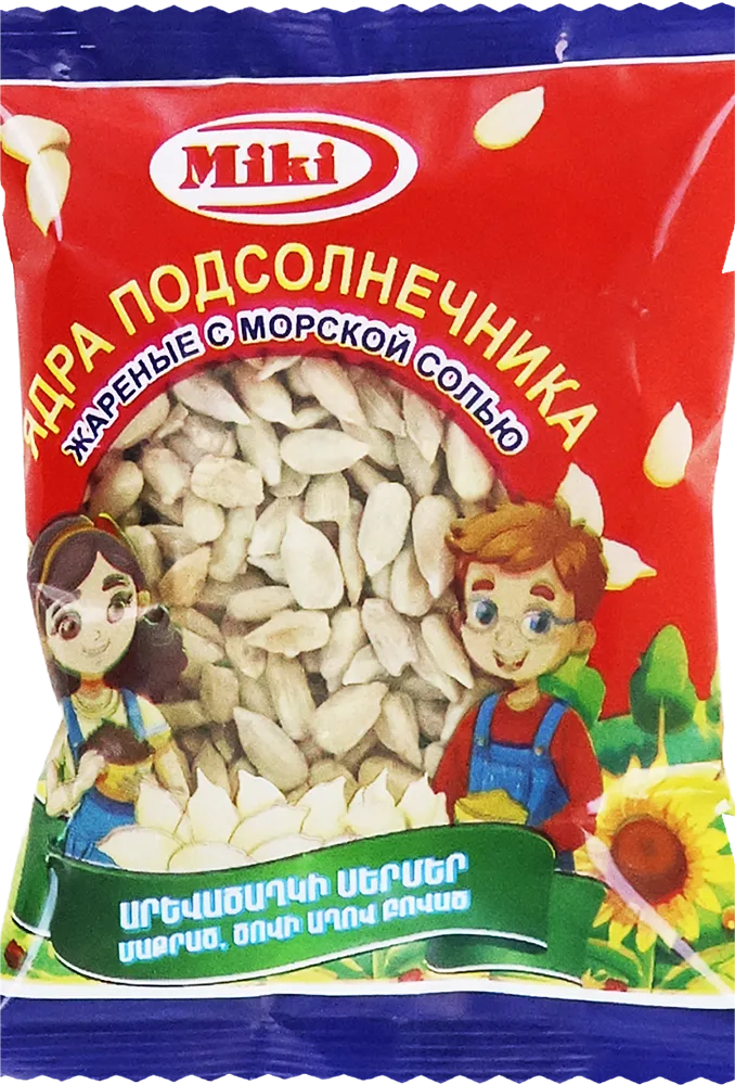Peeled salty sunflower seeds "Miki" 60g
