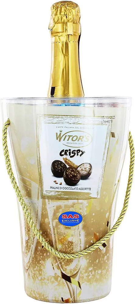 Chocolate candies collection "Witor's Crispy Praline" 180g+750ml
