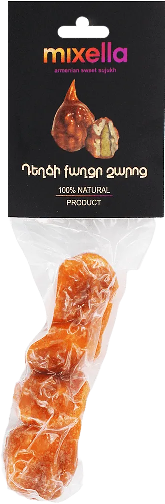 Peach sweet sudjukh with walnuts "Mixella" 130g±5g
