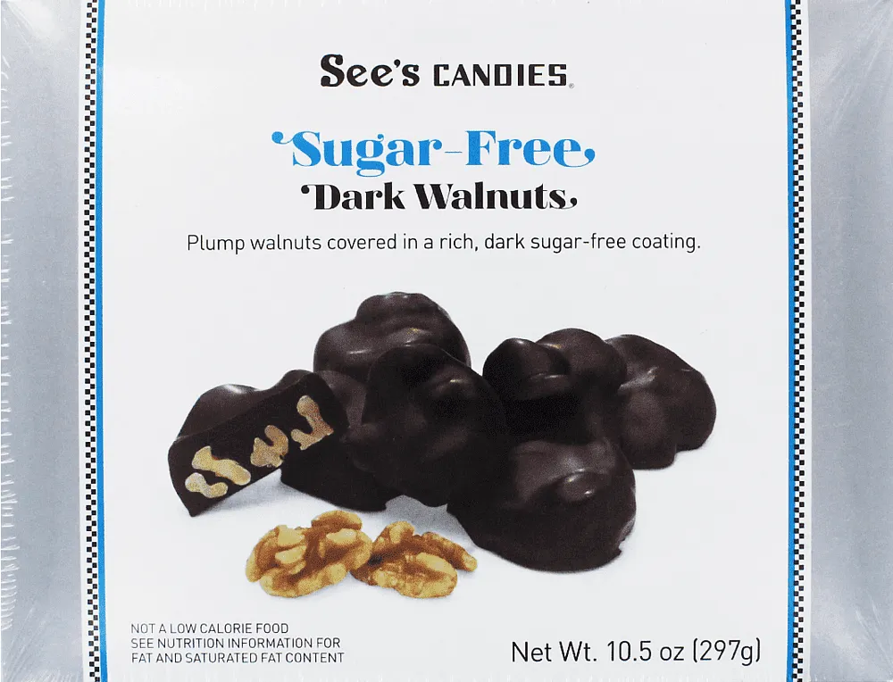 Walnuts in chocolate "See's Candies Sugar Free" 297g
