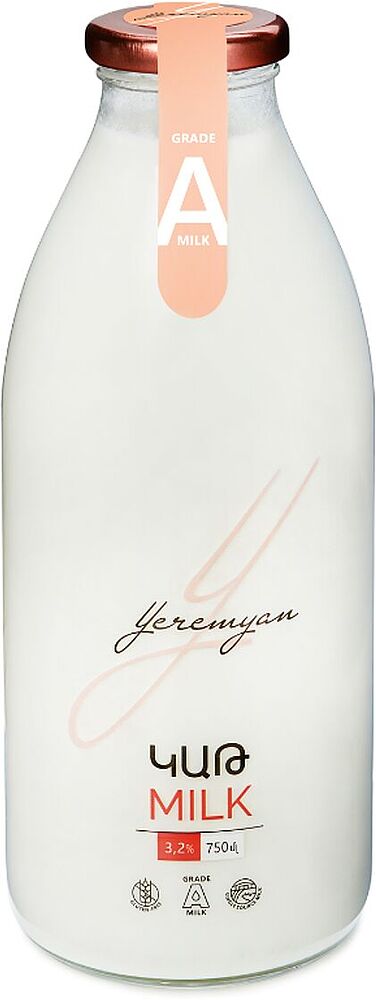 Молоко "Yeremyan Products" 750мл, жирность: 3.2%