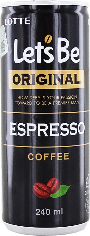 Кофе холодный "Let's be Espresso" 240мл