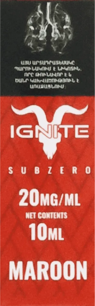 Nicotine solution "Ignite Maroon" 10ml
